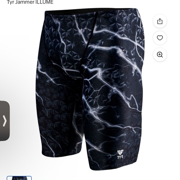 TYR Lightning Pattern Jammer Illume Swim Shorts - Picture 1 of 6